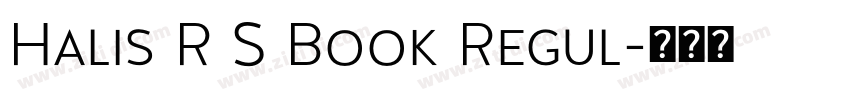 Halis R S Book Regul字体转换